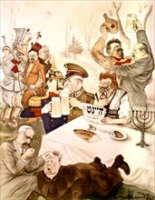 Satirical cartoon by Czermanski: How the right wing sees the Pilsudski government (1867-1935)