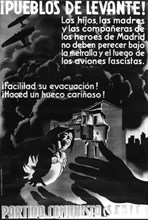 Affiche de Renan dénonçant les crimes des franquistes