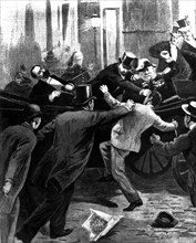 Anarchist attack. Assassination of French President Carnot, 1894