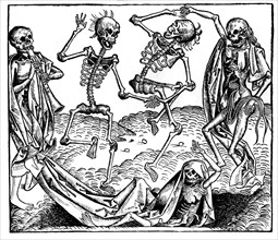 Anonymous engraving, dance of death