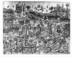 Anonymous engraving, the garden of love