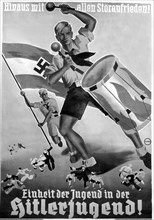 Propanda poster for enrolment in the Hitler Youth