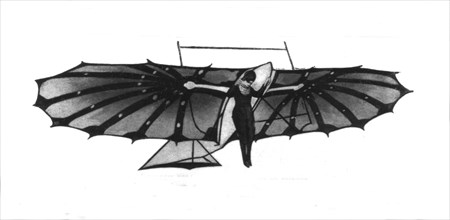 Pilcher's flying man, like a bat or chiropter.