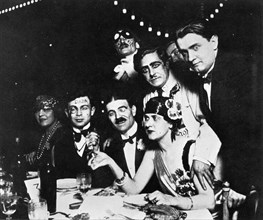 Dadaist movement. Auric, Picabia, Ribemont, Dessaignes, G. Everling, Casella and Tzara