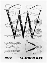 First issue of the surrealist magazine "VVV", founded by Breton, Duchamp and Ernst
