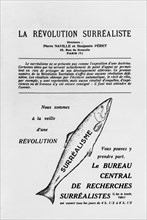 First issue of the magazine "La révolution surréaliste" (the surrealist revolution) (back of the page)