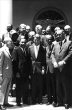 Martin Luther King, reprensentative of the Southern Christian Leadership. Conference at the White House.