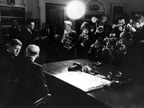 Décembre 1961, Rencontre du président Kennedy et d'Eisenhower à la Maison Blanche