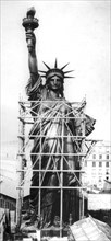 The Statue of Liberty executed by Bartholdi