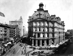 Photographie de J.S. Johnston. New York. The "post office"