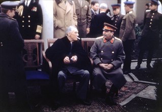Yalta Conference (Crimea). Roosevelt and Stalin