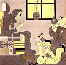 Caricature de Schilling in "Simplicissimus" (1933)