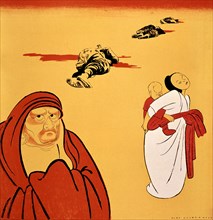 Caricature de Gulbranson in "Simplicissimus" : "Où est ton père? La culture l'a tué" (1927)