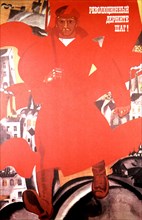 Affiche de propagande d'Oleg Savostink (1967)
