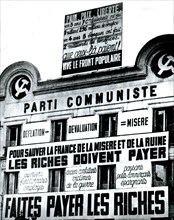 Leaflet of the French Communist Party at the time of the elections of 1936