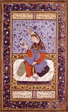 Persian miniature. Boukhara school. Prince