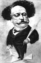 Caricature de Gill, Alexandre Dumas, père