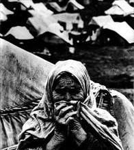 Poster showing Palestinian refugees
