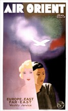 Paul Colin. Affiche publicitaire pour "Air Orient", 1936