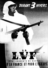 Affiche de propagande pour la L.V.F. (Légion des volontaires français).
