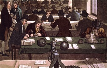 London, A bank (1810)