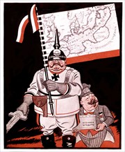 Caricature anonyme, L'image de la redivision de l'Europe après la Grande Guerre