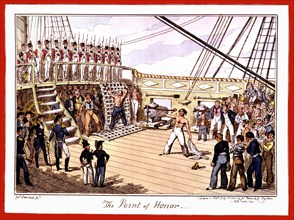 Gasket punishment aboard a British ship
