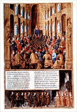 Le pape Urbain II prêchant la première croisade au concile de Clermont de 1095