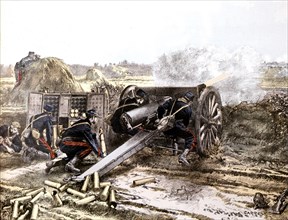 Gravure à la gloire de l'artillerie française