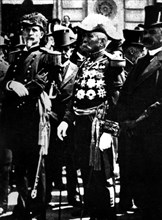 Le général Diaz au cours d'une cérémonie officielle