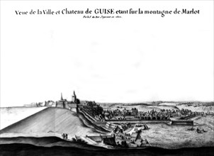 Le château de Guise en 1688. (C'est là que naquit Camille Desmoulins)