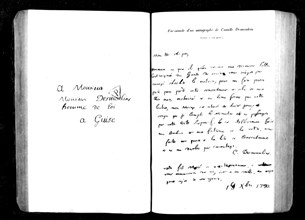 Letter from Camille Desmoulins to his father