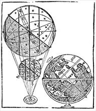 Projection du globe terrestre par Apianus