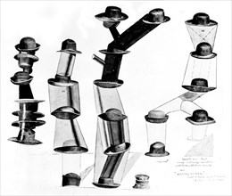 Collage de Max Ernst. C'est le chapeau qui fait l'homme, le style c'est le tailleur