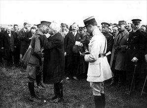 Millerand awards the Legion of Honnor cross to Czechoslovak officers