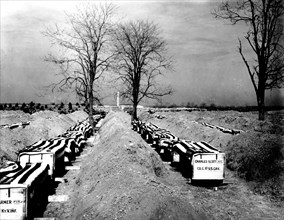 Cercueils de soldats américains, Philippines