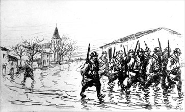 Renefer, Soldiers going to the front