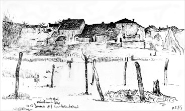 Guillez, After the bombings in the French village of Ménil