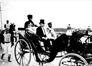 French President Raymond Poincaré visiting Nicholas II, in Russia