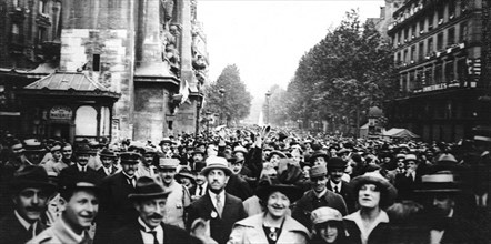 Le défilé de la victoire à Paris après celui des troupes, 1919