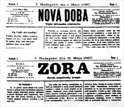 Les premiers numéros du premier journal socialiste tchèque