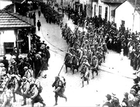Débarquement des troupes françaises à Salonique