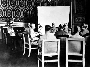 Petain with his staff officers