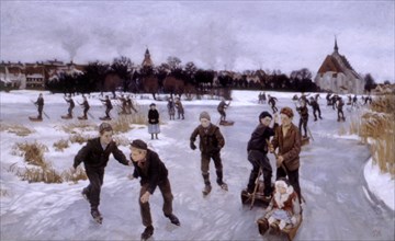 Hansen, Children ice skating