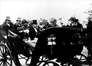 Georges V, roi d'Angleterre, et le président Poincaré