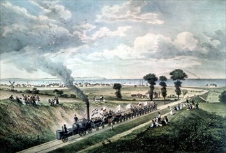 T. H. Baynes. Jour d'ouverture de la ligne de chemin de fer de Canterbury. 1830