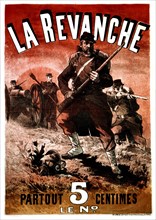 Advertising poster for the French newspaper "La Revanche"