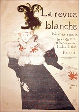 Toulouse-Lautrec, affiche publicitaire "La revue blanche"