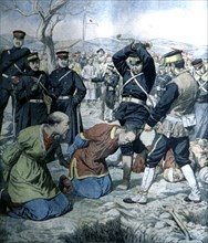 Cruelles représailles des Japonais en Mandchourie (1905)