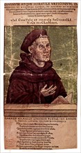 Portrait of Martin Luther, Engraving on wood